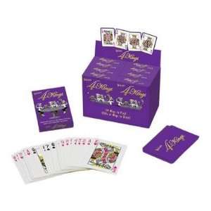  Bundle 4 Kings Card Game and 2 pack of Pink Silicone Lubricant 3.3 