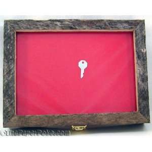  Barnboard Red Backing Knife Display Case 9in x12inx2in 