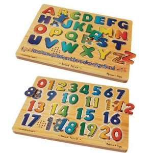  Alphabet & Numbers Sound Puzzles: Toys & Games