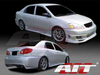 VI style complete body kit for 2003   08 Toyota Corolla  