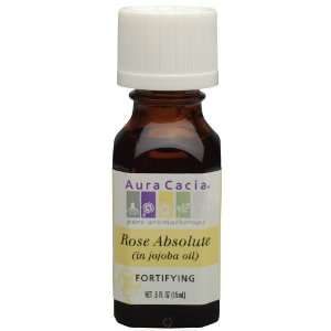  Aura Cacia Rose Absolute (in jojoba oil), Essential Oil, 1 