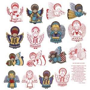 Angels by Joyce Drexler Embroidery Designs on a Multi Format CD ROM 