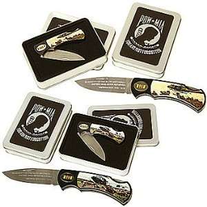 POW/MIA Folding Knife Vietnam War Collectible Commemorative (Set of 2 