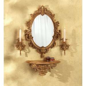  Wall Mirror and Sconce Set   Baroque Design: Home 