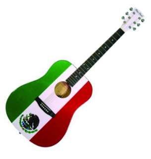 Main Street Mexican Flag Dreadnought Acoustic Guitar  