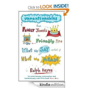 Start reading Unmentionables  Don 