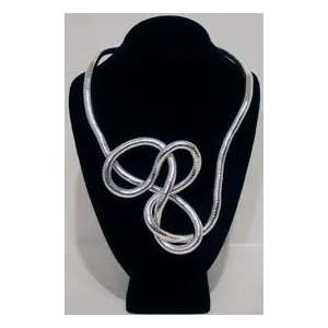   Jewelry Necklace Scarf Holder Bracelet Bendy Chain Twist Shape Design