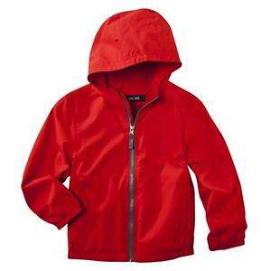   CHEROKEE Boys Red WINDBREAKER Jacket Coat Lined Hoodie Water Resistant