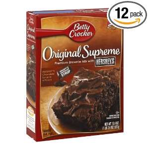 Betty Crocker Brownie Mix Original Supreme, 18.4 Ounce Boxes (Pack of 