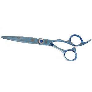   Asashi 6.0 Light Metallic Blue Titanium Salon Shears Barbers Scissors