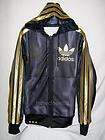NEW ADIDAS CHILE 62 TREFOIL WOMENS TRACK TOP JACKET SHINY BLACK RED 