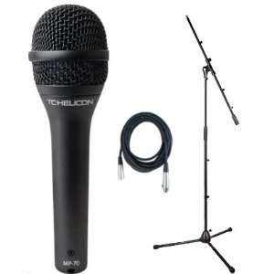   MP 70 Vocal Microphone Bundle w/20 XLR Mic Cable and Boom Mic Stand