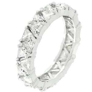  Zirconia Prong Set Eternity Band in Size 5 Kate Bissett Jewelry
