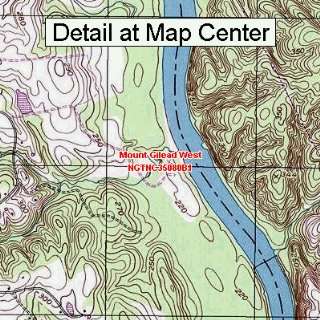  USGS Topographic Quadrangle Map   Mount Gilead West, North 