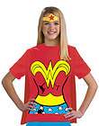 Adult Wonder Woman Supergirl Batgirl T Shirt Cape Costume Halloween