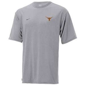  Nike Texas Longhorns Grey Performance Basic Loose T shirt 