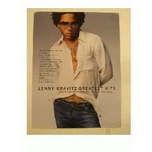 Lenny Kravitz Poster Greatest Hits