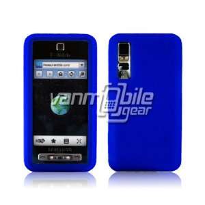 VMG Blue Premium Soft Silicone Rubber Skin Case for Samsung Behold 
