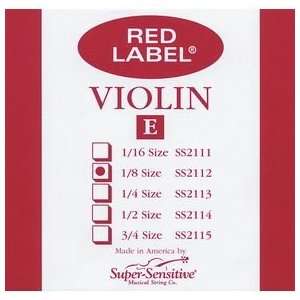  Super Sensitive Red Label Violin E String