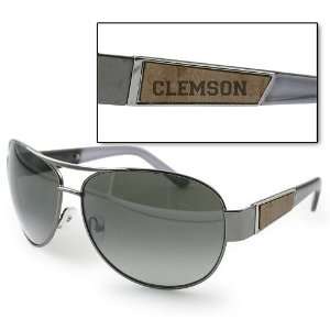   Athletic Clemson University Tigers Aviator Sunglasses 