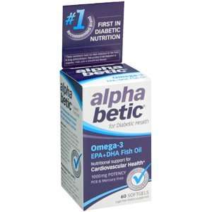  ALPHA BETIC OMEGA 3 SOFTGELS Pack of 60 by SCHWABE NORTH 