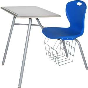  Discover D700 Series Combo Desk   Gray Top & Royal Blue 