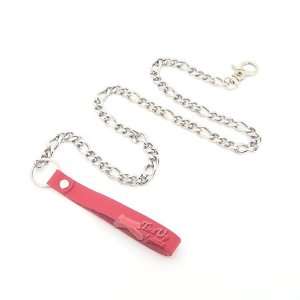  Red Leather Puller & Stainless Steel Chain Everything 