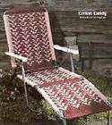 Macrame Lawn Chair PATTERNS:weave SW;footstool;l​ounger