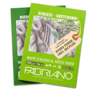  Fabriano Eco White Drawing Pad 8.25x11.7 Arts, Crafts 
