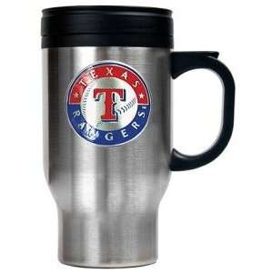  Texas Rangers MLB Stainless Steel Travel Mug: Sports 