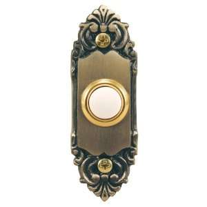  Antique Brass Decorative Style Lighted Doorbell Button 