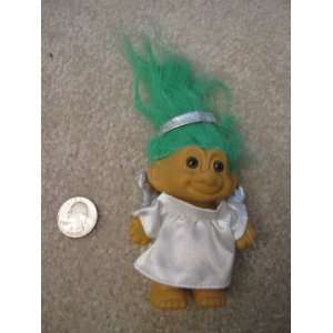   Berrie Angel Troll Ornament, with Green Hair 