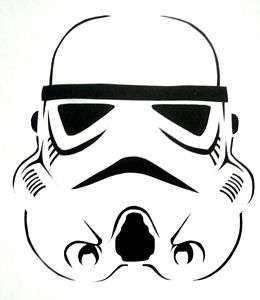 storm trooper stencil for Airbrush Tattoo craft Art  