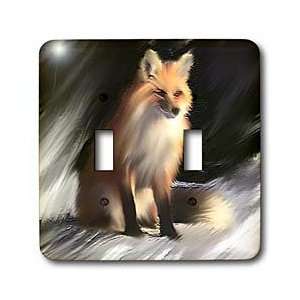 Dinzas Art Animals   Fox   Light Switch Covers   double 