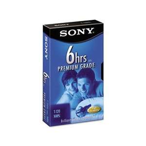  Sony® Premium Grade VHS Videotape Cassette, Six Hours 