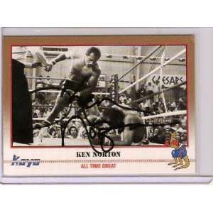   Ken Norton Autographed 1991 Kayo Cards Boxing Card