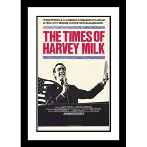  Times of Harvey Milk 32x45 Framed and Double Matted Movie 