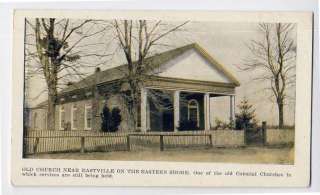 1909 EASTVILLE VA n Cape Charles Eastern Shore Church postcard