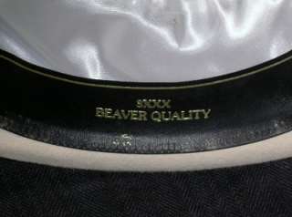   Saddleseat Derby SHOW HAT Beige Size 6 7/8 3XXX Beaver Fur Felt O Box