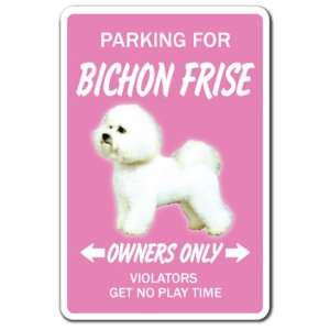   FRISE ~Novelty Sign~ dog pet parking signs gift Patio, Lawn & Garden