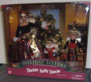 HOLIDAY SISTERS GIFT SET   NRFB   BARBIE/KELLY/STACIE  
