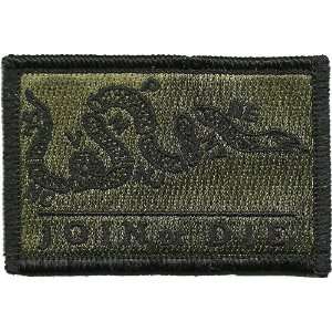  Join Or Die Tactical Patch   Olive Drab 