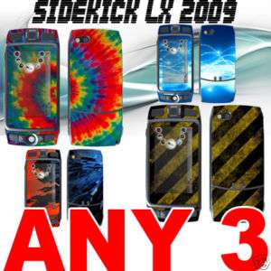 vinyl skins for T Mobile Sidekick LX 2009 choose any 3  