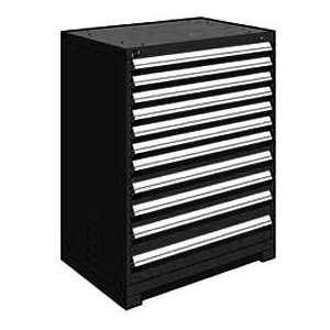  11 Drawer Counter High 36W Heavy Duty Cabinet   Black 