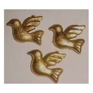   *T102AG Antique Gold Dove Push Pins, Set of 12 
