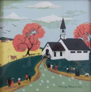 Margo Alexander (1894 1965) California Artist Print Small Church on a 