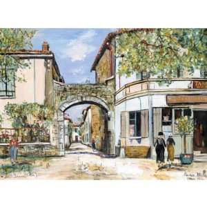  Hand Made Oil Reproduction   Maurice Utrillo   24 x 24 