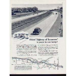 October 1, a superb highway   the 241 mile, all concrete Ohio Turnpike 