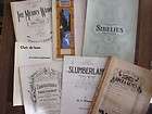 SALE 7 Vintage Classical sheet music Schubert​,Opera,Debussy 