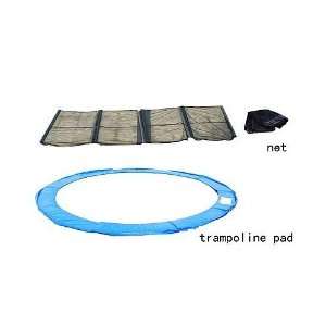  Aosom 15 Ft Trampoline Safety Pad w/ Enclosure Net Combo 